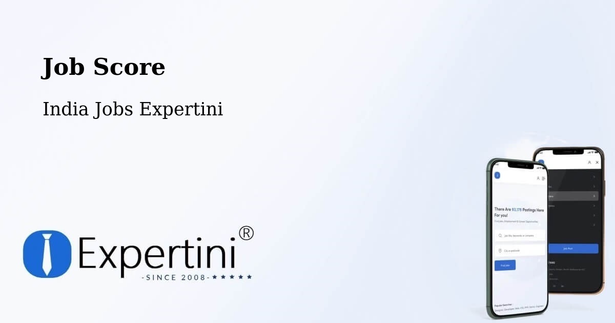 Job Score & Job Description Score Tool – Garulia - India Jobs Expertini